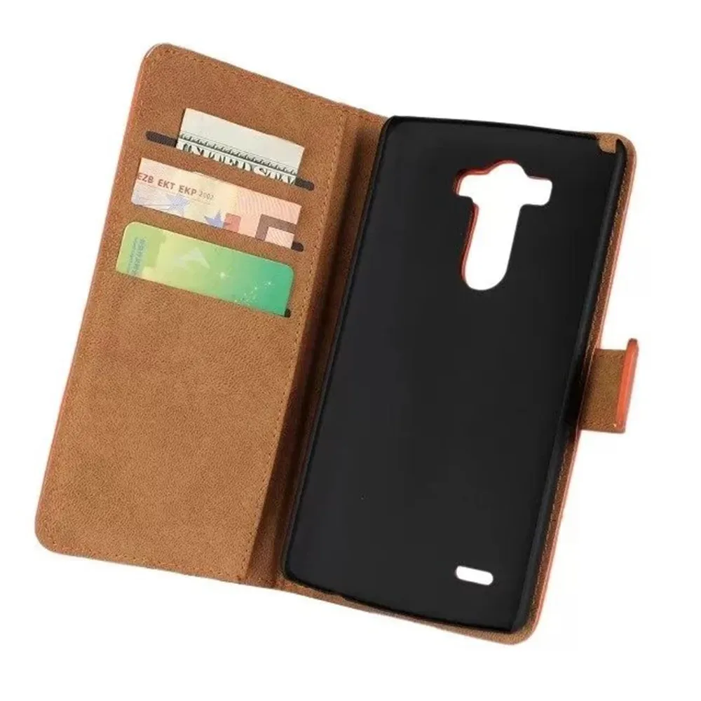 Luxury Genuine Leather Phone Case For LG G3 Wallet Style With Card Slot Holder Flip Stand Cover Cases Cellphone Accessories Luxury Genuine Leather Phone Case For LG G3 Wallet Style With Card Slot Holder Flip Stand Cover Cases Cellphone Accessories