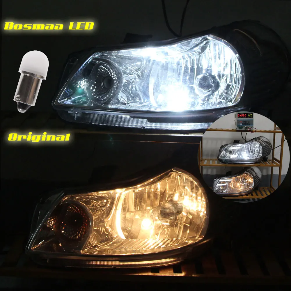 Пара автомобильных ламп BA9S R5W R10W BAX9S BAY9S H21W H6W светодиодный фонарь для номерного