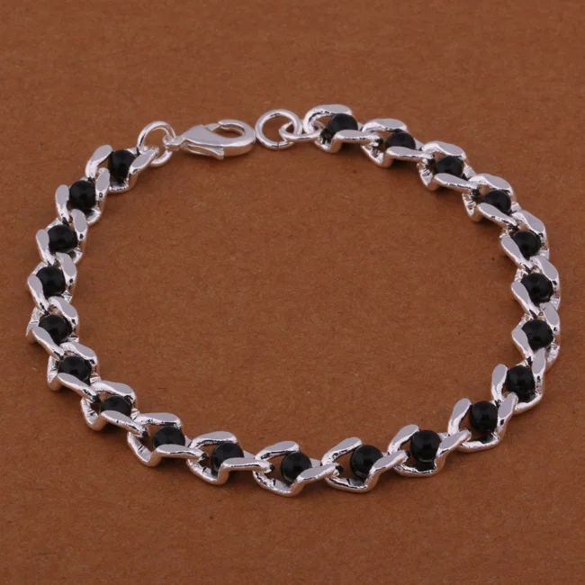 

H371 New Arrivel Free Shipping Silver plated Cuff Chain Charm Leading shrimp buckle Bracelet Jewelry Bracelet/ajgajana bvqakmxa