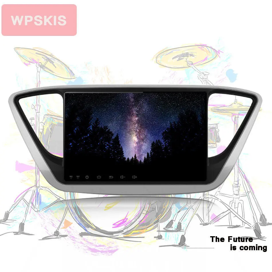 Best 9" RAM 4G Android 9.0 Car DVD GPS Player For Hyundai Verna Solaris 2016 2017 2018 Car Radio Video Player Tape Recorder BT WIFI 3