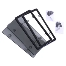 2 шт. темно-серая рамка для номерного знака пластиковая рамка для номерного знака с рамкой с болтом аксессуары для номерного знака