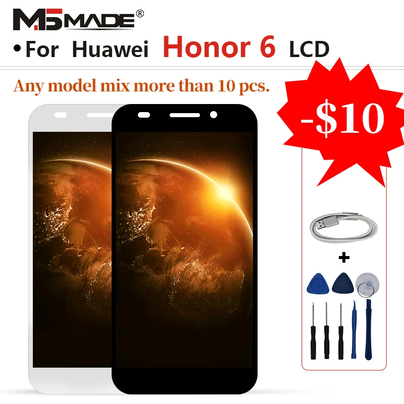 

For HUAWEI Honor 6 H60-L02 H60-L12 H60-L04 LCD Touch Screen Digitizer Display Replacement Assembly Part With Frame