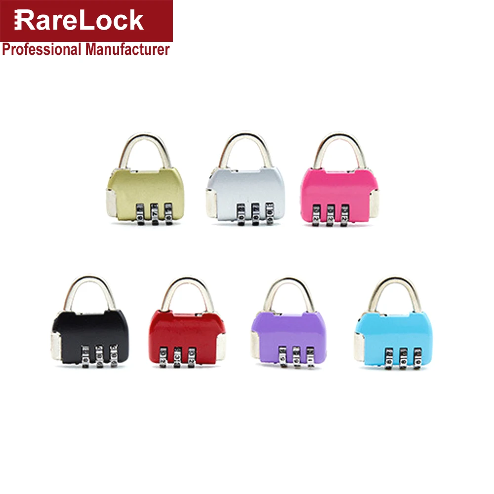 

Rarelock ZS22 Color Combination Padlock Mini Lock for Suitcase Travel Bag Handbag Backpack Luggage Jewelry Box Gift