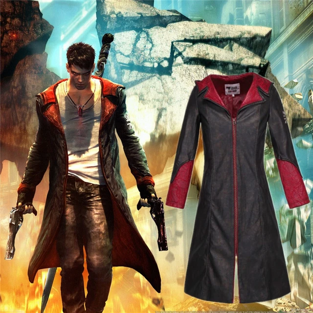 New DMC Devil May Cry 5 Jacket Dante Cosplay Costume Coat Men's Shirt  Halloween Costume