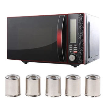 

5Pcs/Set Steel Cap Microwave Oven Replacement Round Hole Magnetron Silver Tone