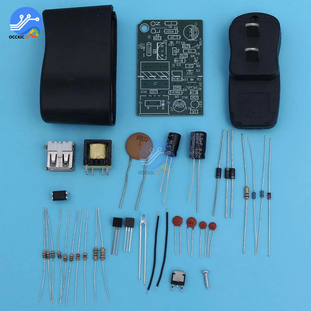 5V 800mA Регулируемый адаптер питания DIY Kit AC 220V к DC USB зарядный для телефона|Адаптеры