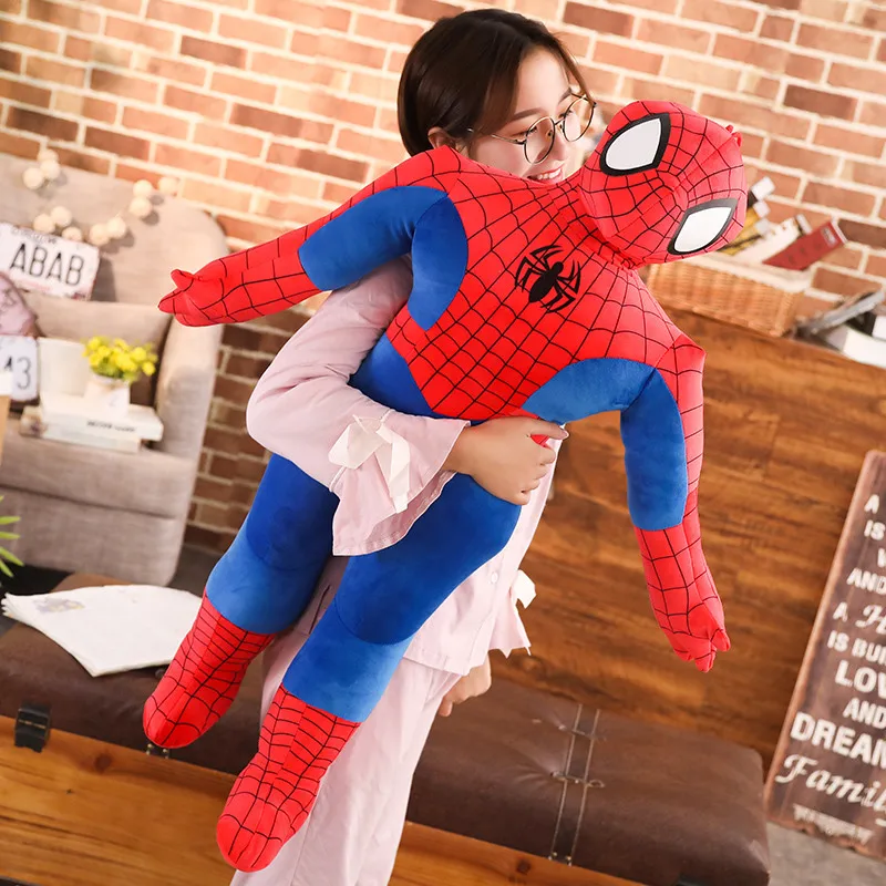 Мстители, Человек-паук, плюшевая игрушка, мультяшная плюшевая кукла, супер герой, рисунок из фильма, Мягкая Плюшевая Кукла Человек-паук, подарки на день рождения для детей