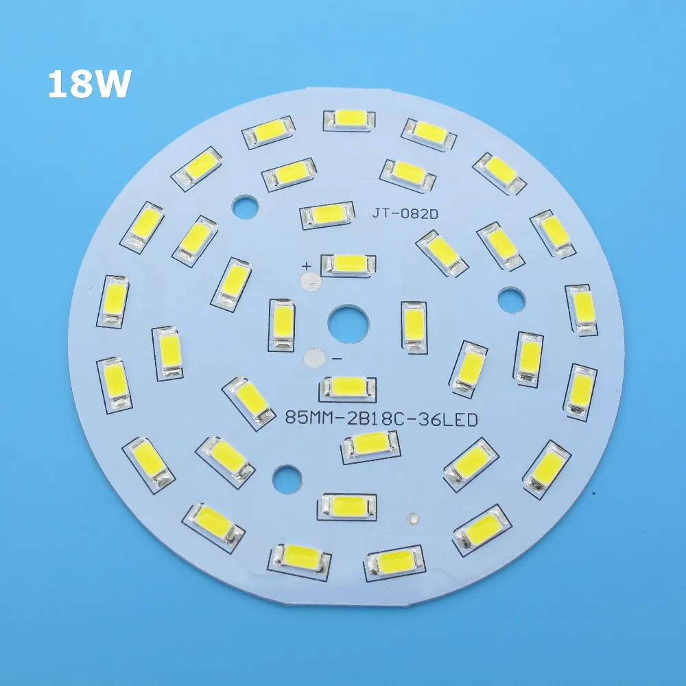 SMD5730 светодиодный PCB 2 Вт 3 Вт 5 Вт 7 Вт 9 Вт 12 Вт 15 Вт 18 Вт 21 Вт 30 Вт 36 Вт белый/натуральный белый/теплый белый светодиодный светильник