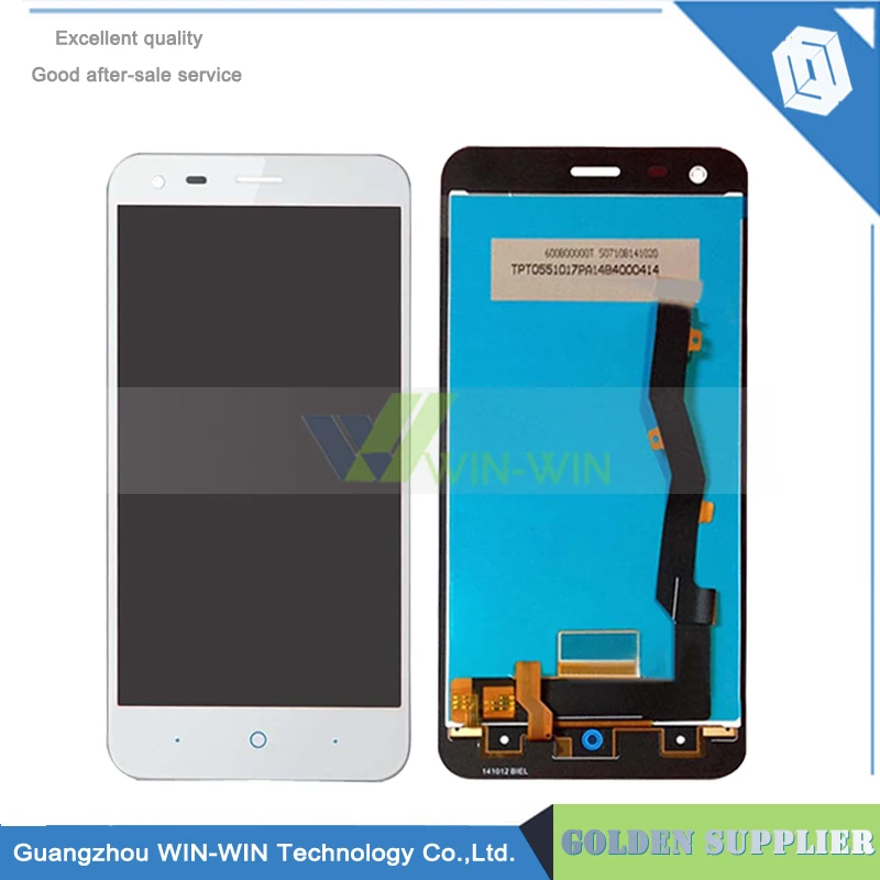 

5pcs/lot White Color for ZTE Blade S6 Plus LCD Display Digitizer Touch Screen Assembly Replacements Parts,Free Shipping