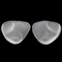 Одна пара пикантные Для женщин груди колодки силиконовый треугольник с эффектом push-up бикини с подкладкой купальный костюм невидимые вставки, стойкая краска для усиления цвета бровей формирователь