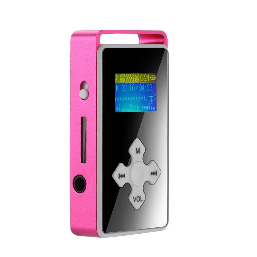 HIPERDEAL Мини цифровой mp3 плеер ЖК экран поддержка Micro SD TF карты 32G зеркальный