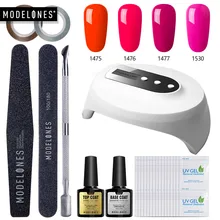 Modelones 12 pz/lotto 36W Ha Condotto La Lampada Unghie artistiche Dryer Set 10ML Si Impregna fuori dal Polacco UV Del Gel Unghie artistiche di Strumenti per Manicure kit di Base prodotti per superficie e smalti Kit(China)