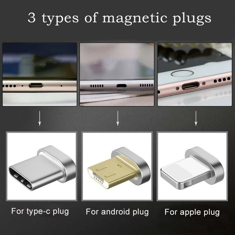 Магнитный кабель десятого поколения для быстрой зарядки мобильного телефона для iPhone 6 7 8, адаптер для Xiaomi Redmi, магнитные Заглушки для зарядного устройства