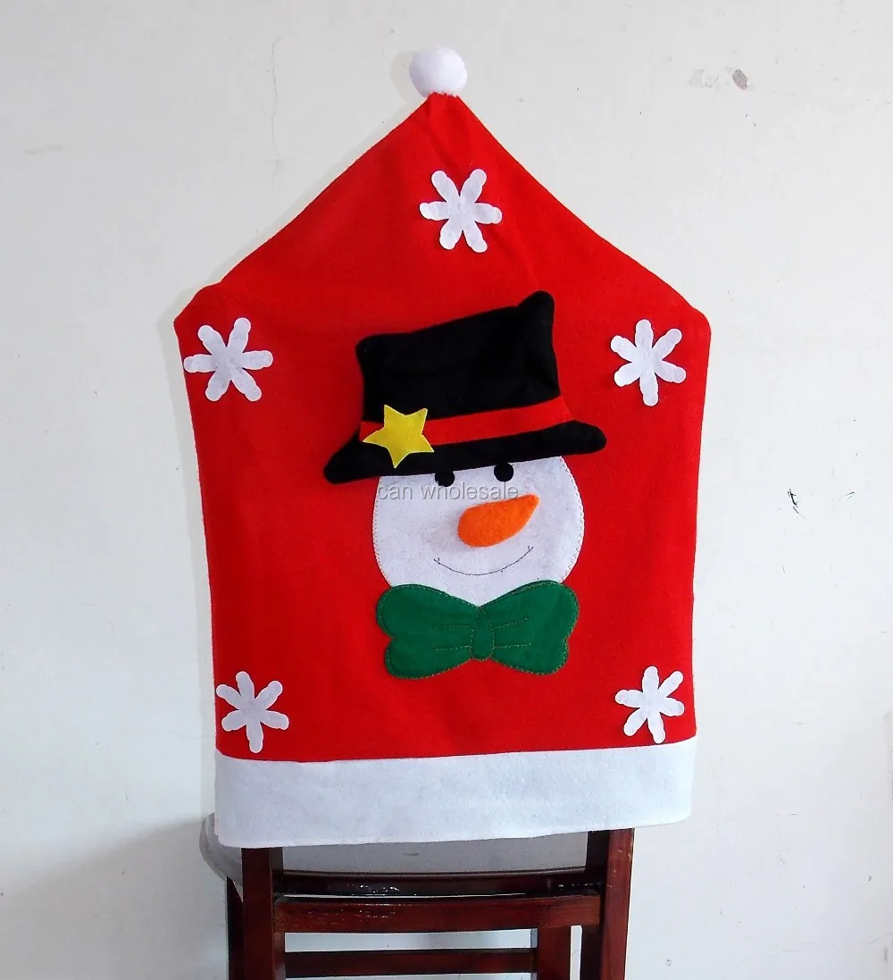 6 шт. Лидер продаж Санта Клаус сейчас человек олень красная шляпа чехол для спинки стула для рождественского ужина новое украшение
