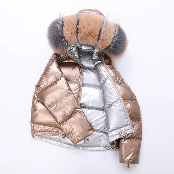 

2019 New Winter Large Fur Collar Parka Coat Female Fashion Jackets Women Down Jacket Warm Winter Jacket Women LP422