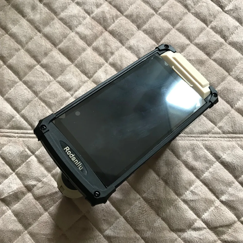 Большое расстояние uhf rfid портативный считыватель с WIFI 3G 1D 2D сканер штрих кода|uhf