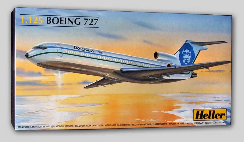 

1/125 Assemble French HELLR Helen Heller 80447 Boeing 727 Building Blocks Model kits