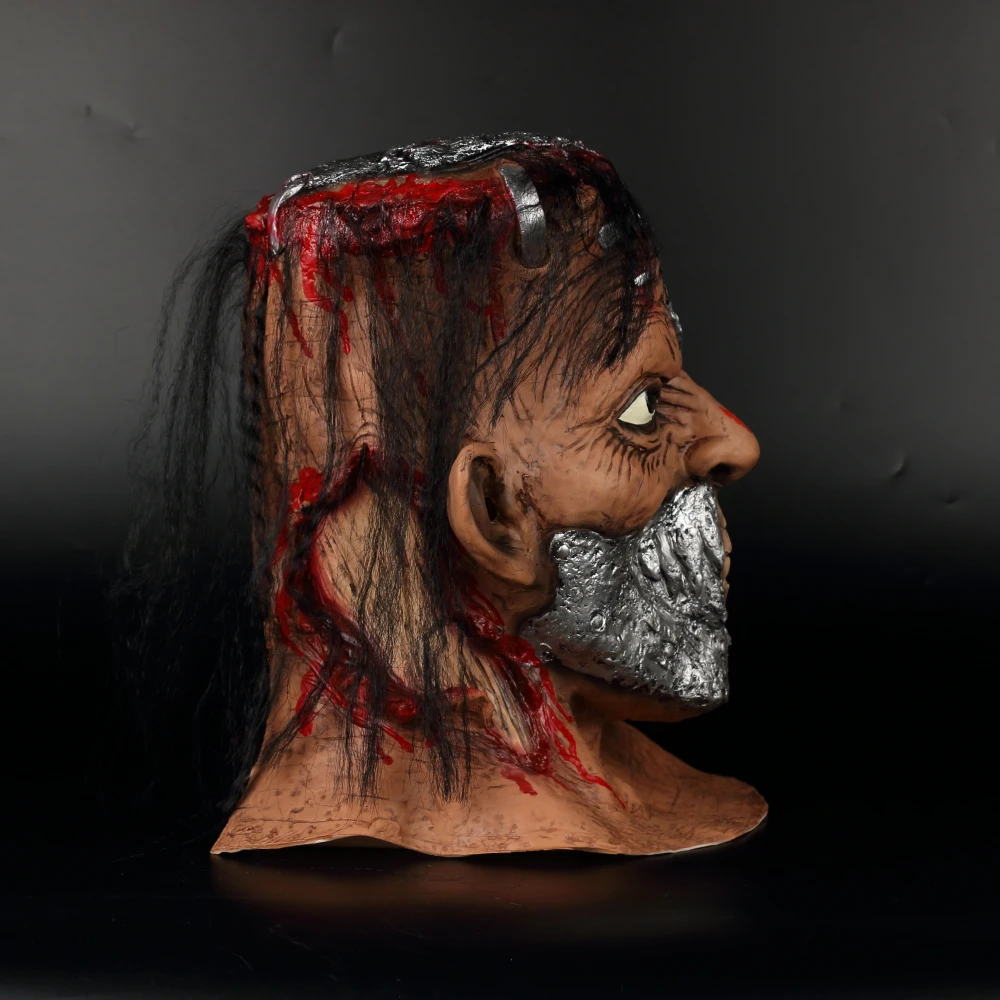 Frankenstein Mask Halloween Mask Cosplay The Scientis Full Head Halloween Masquerade Party Mask Props (6)