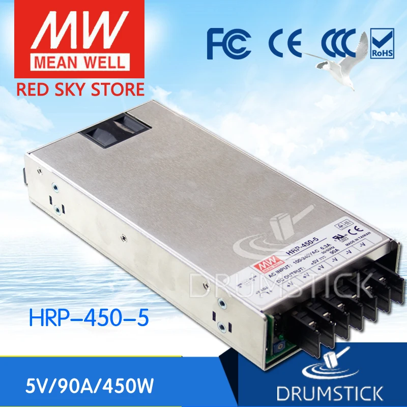 

MEAN WELL HRP-450-5 5V 90A meanwell HRP-450 5V 450W Single Output with PFC Function Power Supply [Real1]