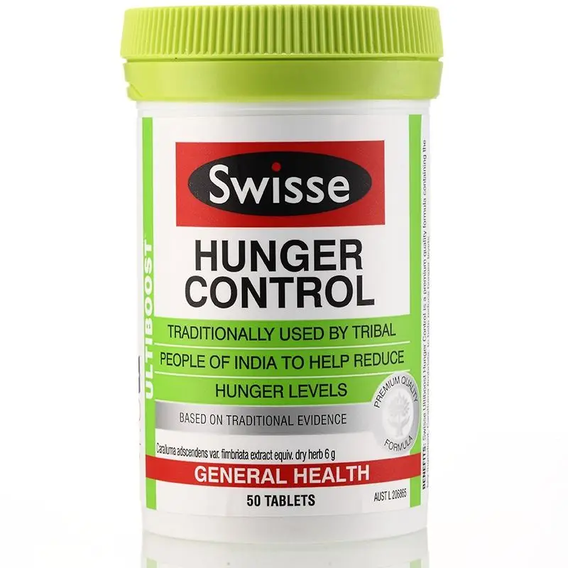 Swisse Hunger Control Help Reduce Hunger Levels when food was scarce  healthy balanced diet a regular exercise regime