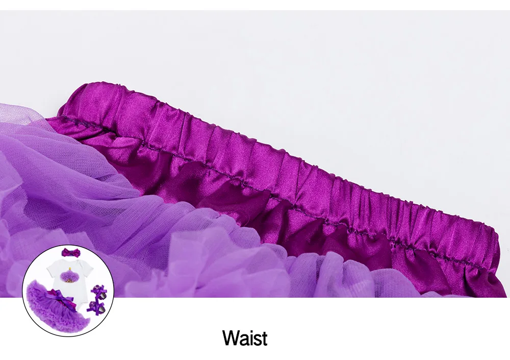 Юбки-пачки для девочек фиолетового цвета, шорты для младенцев, комплект, детский комбинезон, Одежда для новорожденных, комплекты Юбка для танцев кружевная детская юбочка детская одежда и обувь F5029
