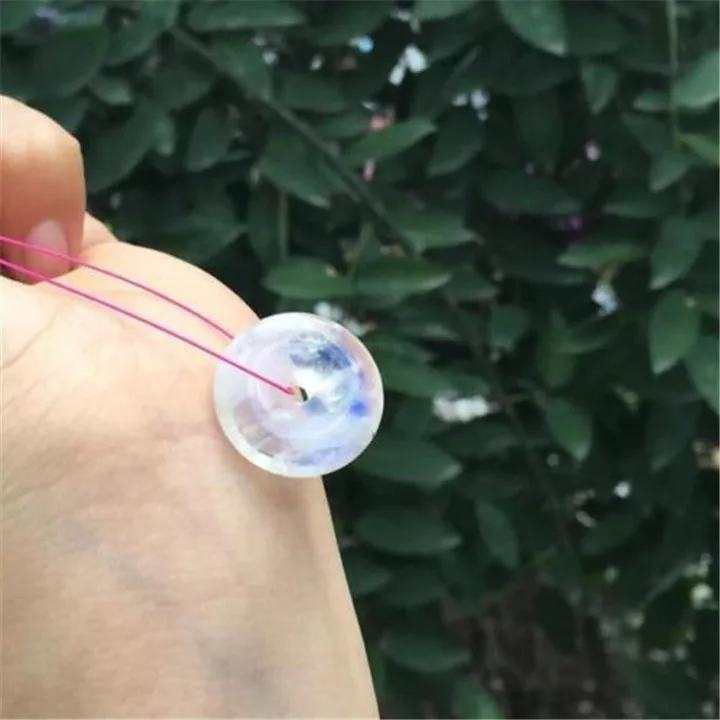 

Genuine Natural Blue light Moonstone Pendant Women Men Anniversary Gift 20mm Round Dount Stone Crystal Necklace Pendant AAAAA