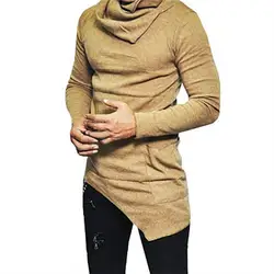Мужские водолазки толстовки мужские пальто пот Homme Plus Размеры 4XL осень с капюшоном мантии пуловеры Sudadera Hombre Z4