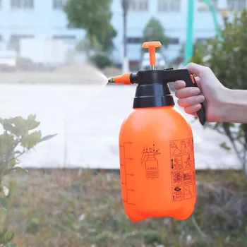 

Home Garden Water Spray Watering pot 2L Pneumatic Automatic Sprayer Orange Bottle Watering Pot Garden Sprinkler Watering Bottle