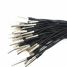 100pcs/lot New Original chip stainless steel 6*50 DS18b20 waterproof temperature sensor 18B20 100cm -55~125degree 