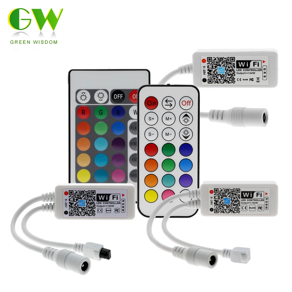 Управление светодиодными лентами с Wi Fi RGB RGBW дистанционным управлением IR24Key / RF21Key