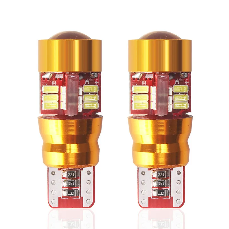 

2PCS W5W T10 LED Canbus Bulb 3014 SMD 194 168 27led NO Error Auto Wedge Plate Light bulb Car Clearance Parking Reading Lights