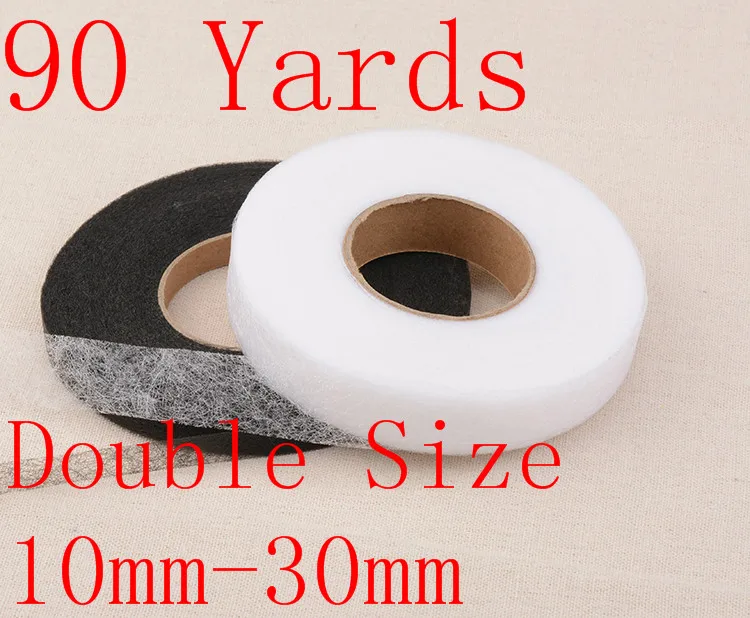 90 Yards Adhesive Interlining Iron On Adhesive Tape For Fabric Binding Handwork Crafting Quilt