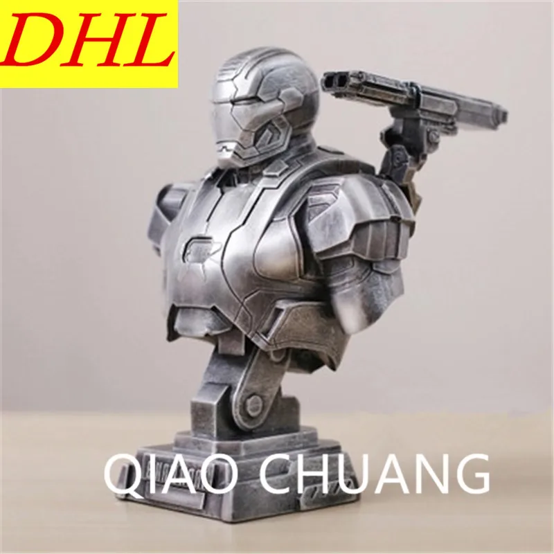 

The Avengers 3 Superhero War Machine Iron Man MK43 MK7 1/4 Bust PVC Action Figure Model Bambola G1144
