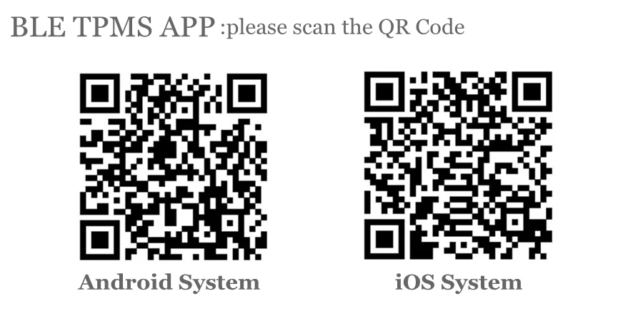 Newest Universal TPMS Bluetooth Android/iOS Phone Auto Tire Pressure Monitor 4 Sensors IN/EX Bluetooth Low Energy Alarm Care