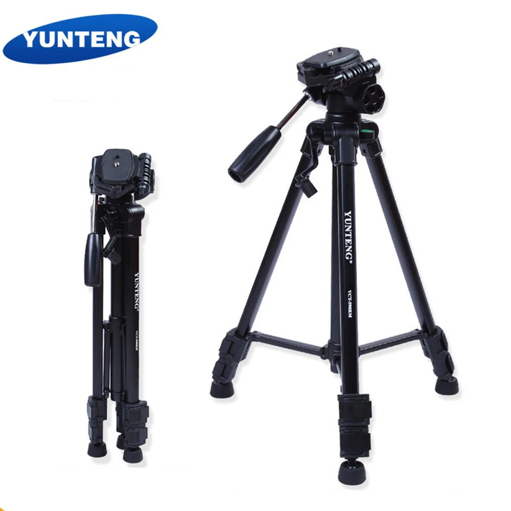 YUNTENG-VCT-590-Portable-Video-Camera-Tripod-with-Damping-Head-for-DSLR-Tripod-Bag