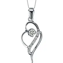 Новинка 0,1 карат натуральный бриллиант 18 К Белый Золотой Бренд GVBORI женский кулон модный дизайн ювелирных изделий