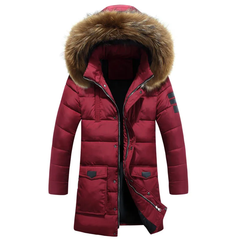 The new winter coats men long feather cotton-padded jacket in han edition men thickening young big yards winter jacket coat