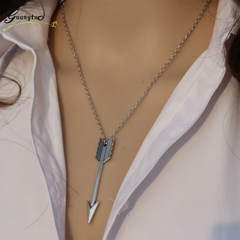 Homens Mulheres Moda Vintage Seta Pingente Colares Collares Cadeias de Punk Rock Colares Clavícula Jóias Collier Bijoux Presente