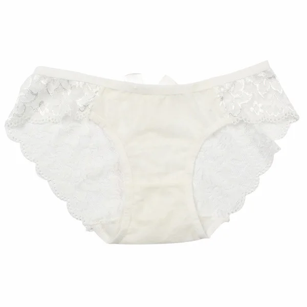 Women Sexy Lace Briefs Seamless Hollow Panty Floral Bowknot Underwear Knickers Solid Low Rise Intimates 14
