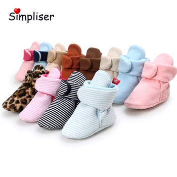 

Warm Snow Boots Foe Newborn Baby Girls Boys 2018 Winter Soft Anti-slip Toddler Shoes Hip Top Ankle Boots Infant Booties Footwear