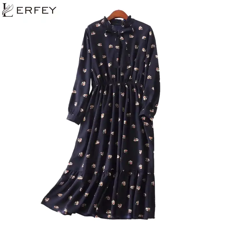 Платье Цветочный Принт Фото