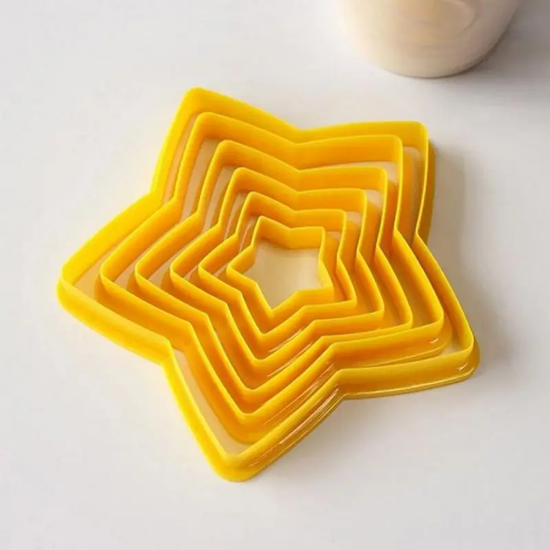 

Christmas Baked Fondant Biscuit Mold Five-pointed Star Cookie Biscuit Mold Pineapple Die-cutting Mold Mold Bake Ware Cake Tools