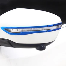 2 шт. подходит для X-trail t32 Qashqai j11- для Murano зеркало заднего вида отделка нержавеющая сталь защитная лента для зеркала