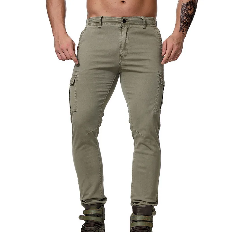 

NIBESSER 2019 Men Tactical Pants Joggers Plus Size Cargo Trousers Multi Pocket Military Style Pants Pantalones Hombre Streetwear