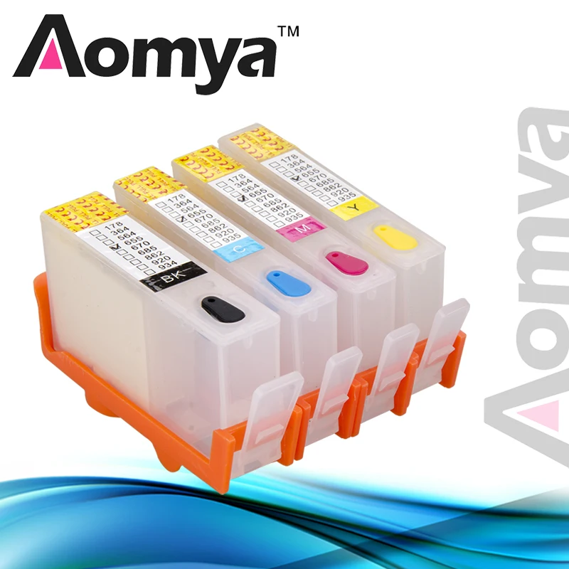 

Aomya Cartridge Compatible For HP 655 Refill Ink Cartridge for HP Deskjet 3525 4615 4625 6520 6525 Printer For hp 5525 Cartridge