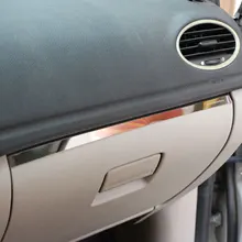 1Piece Stainless Steel Car Glove Box Copilot Storage Sequins Sticker Trim Fit for Ford Focus 2 MK2 2005 – 2011 LHD Accessories