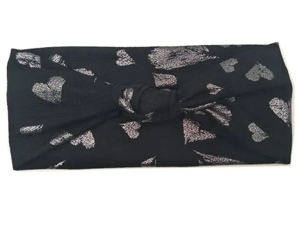 J173226 мода Kniting хлопок, Shimmer с сердцем персикового цвета узел оголовье