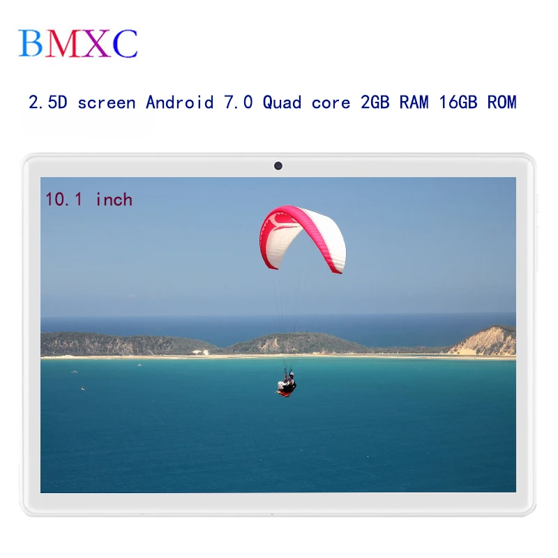 Планшет 10 1 дюймов Android 7 0 четырехъядерный 3G планшет 16 Гб ROM 1280x800 HD IPS Wifi Bluetooth GPS android