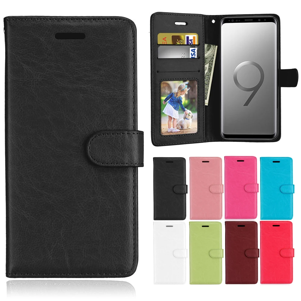 Роскошный кожаный флип-чехол для Samsung Galaxy S3 S4 S5 Mini S6 S7 Edge S8 S9 Plus Note 3 4 5 7 8 9 C9 Pro On5 On7 |