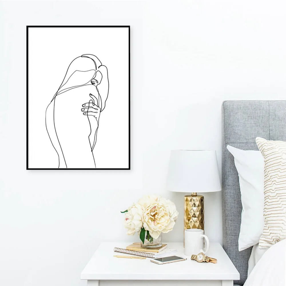 Abstract Woman Body Print Living Room Decor